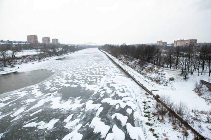 Зимние виды города Воскресенск