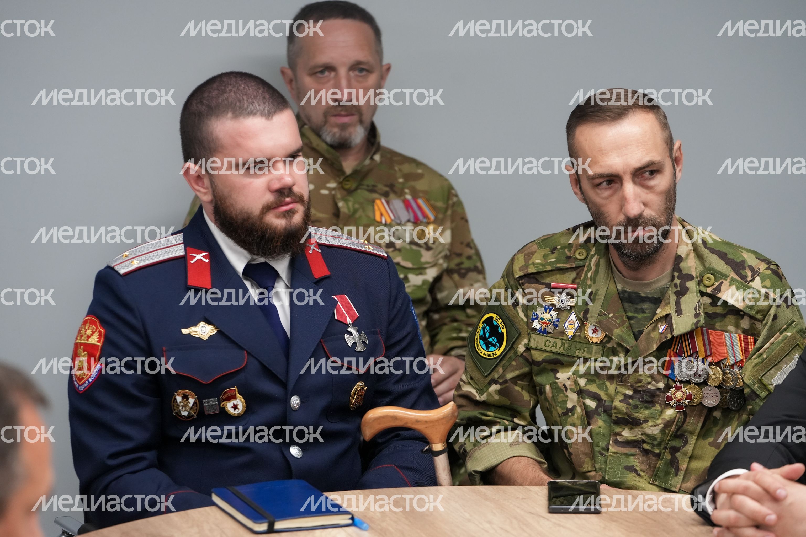 Встреча с участниками СВО - победителями предварительного голосования "Единой России" Встреча с участниками СВО - победителями предварительного голосования "Единой России"
