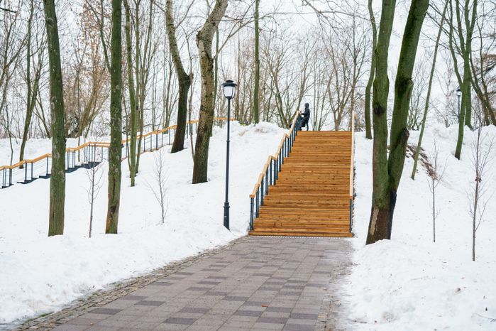 Раменский городской парк культуры и отдыха зимой