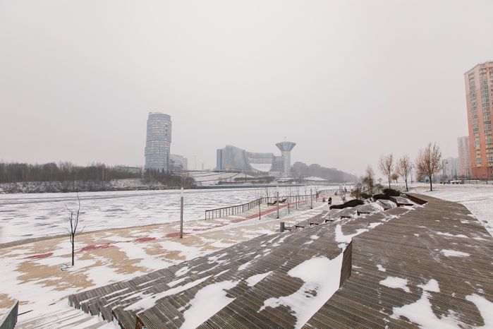 Красногорск. Замерзшая река Москва в Павшинской пойме