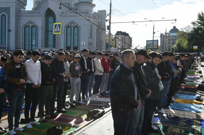 Празднование Ураза‑байрам в Москве в 2018 году