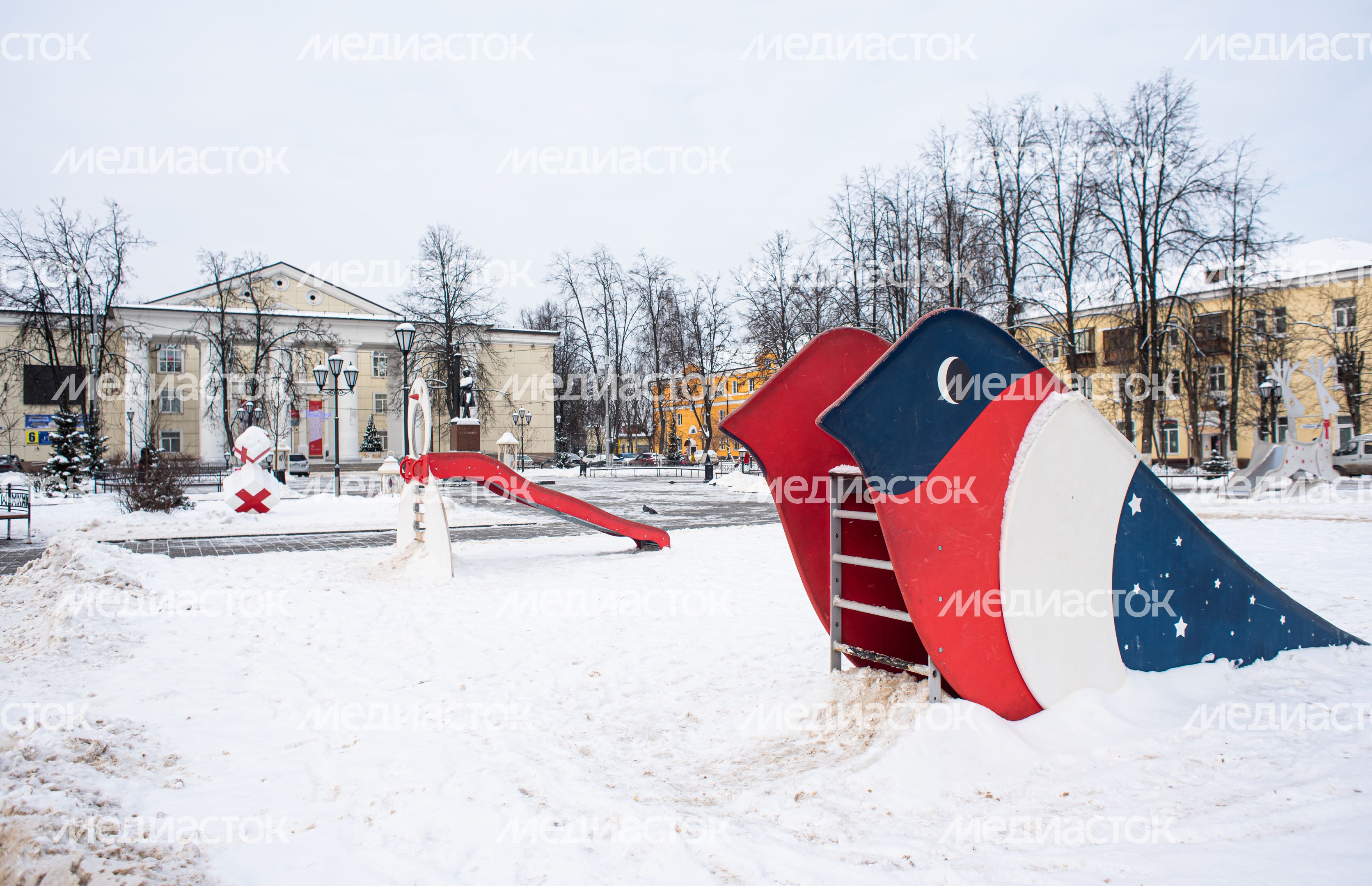 Зимние виды города Щелково