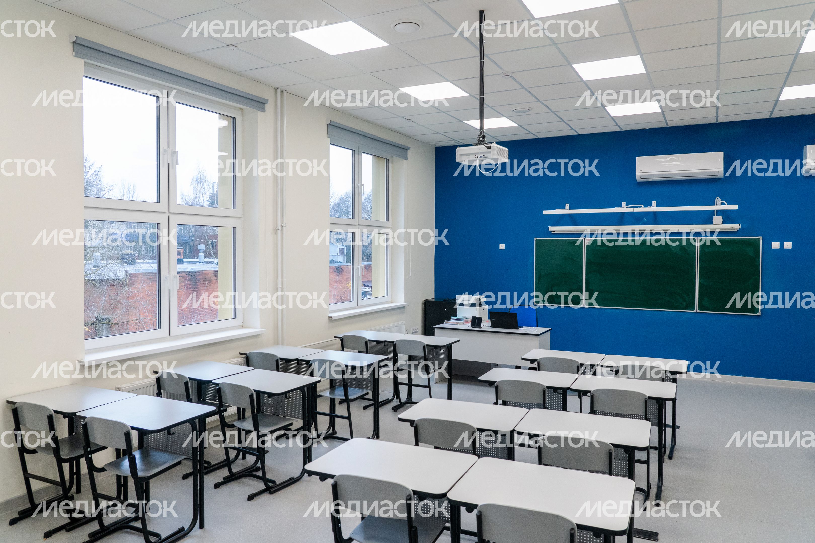 Учебный класс в новой пристройке к школе №29 им. П.И. Забродина в Подольске Учебный класс в новой пристройке к школе №29 им. П.И. Забродина в Подольске