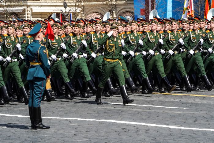 Генеральная репетиция парада Победы в Москве в 2021 году