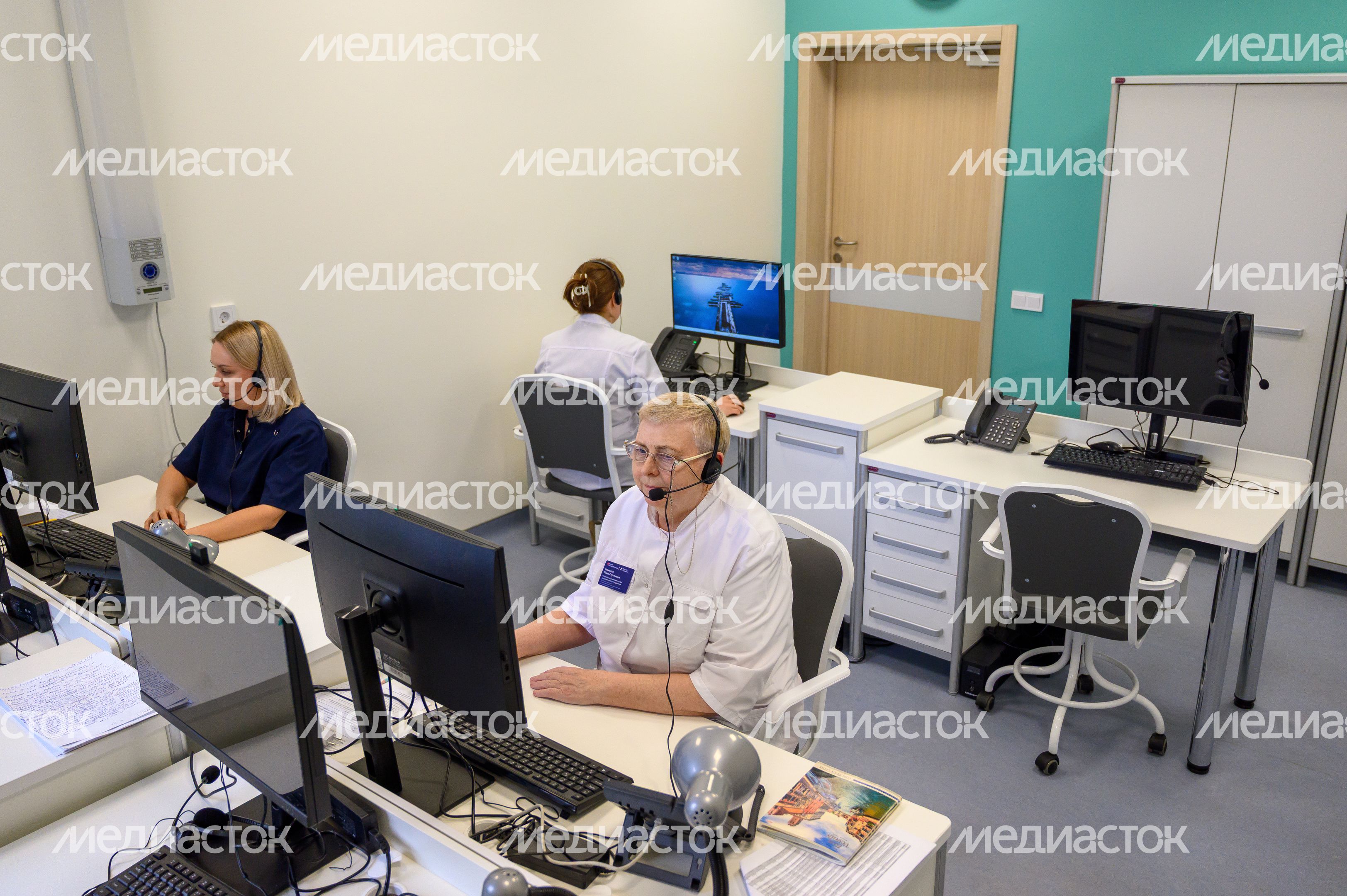 Кабинет телемедицины в поликлинике поселка Октябрьский округа Люберцы
