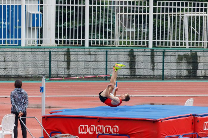 Прыжки в высоту на чемпионате Московской области по легкой атлетике в Жуковском