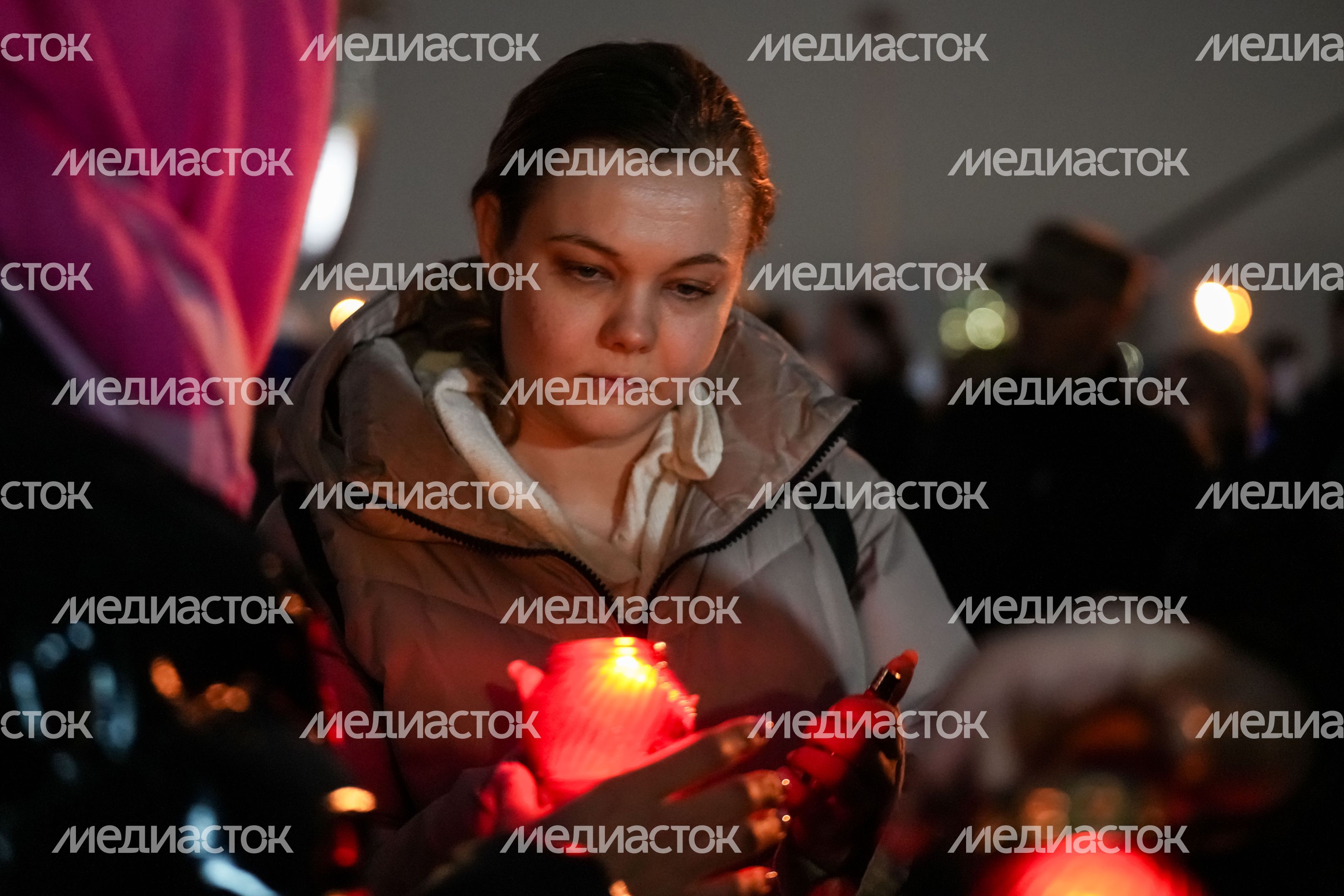 Акция памяти «Журавли» прошла на девятый день после теракта в "Крокус Сити Холле"