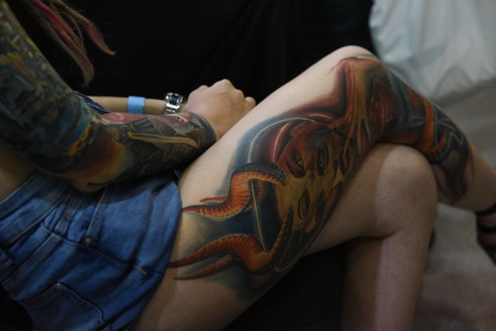 Открытие фестиваля «Russian Tattoo Expo» в Москве
