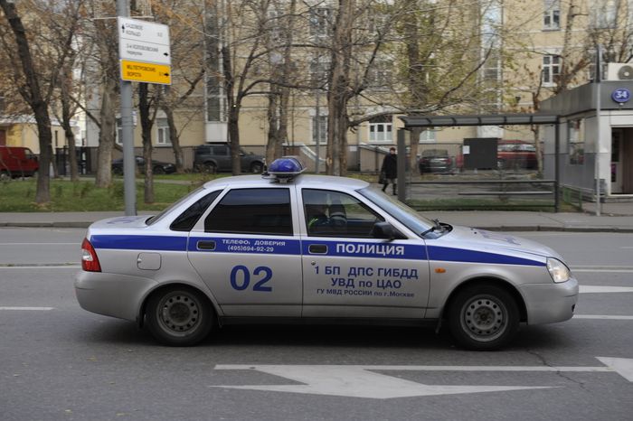 Полицейская машина в Москве