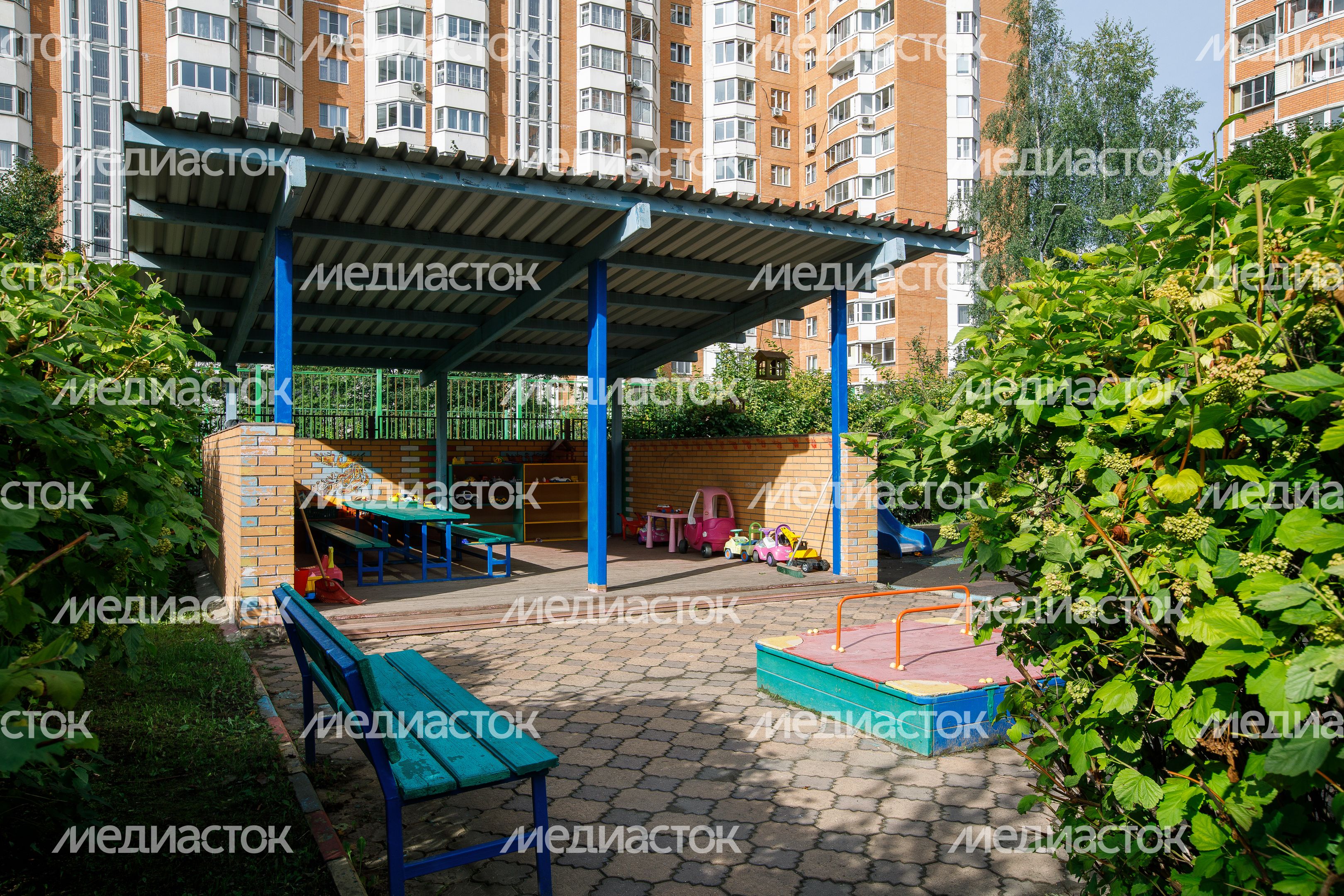 Игровая площадка в детском саду «Светлячок» в Химках