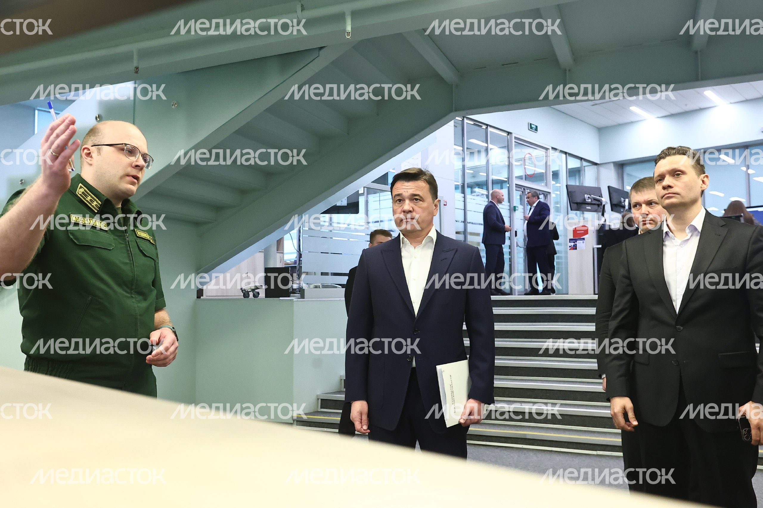 Проверка губернатором системы тушения лесных пожаров