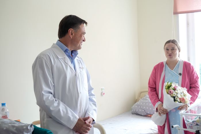Андрей Воробьев дал старт строительству нового корпуса Видновского перинатального центра