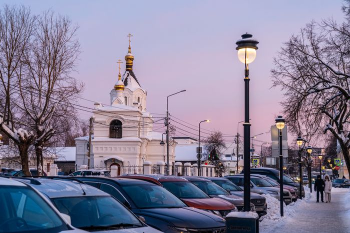Зимние виды Звенигорода