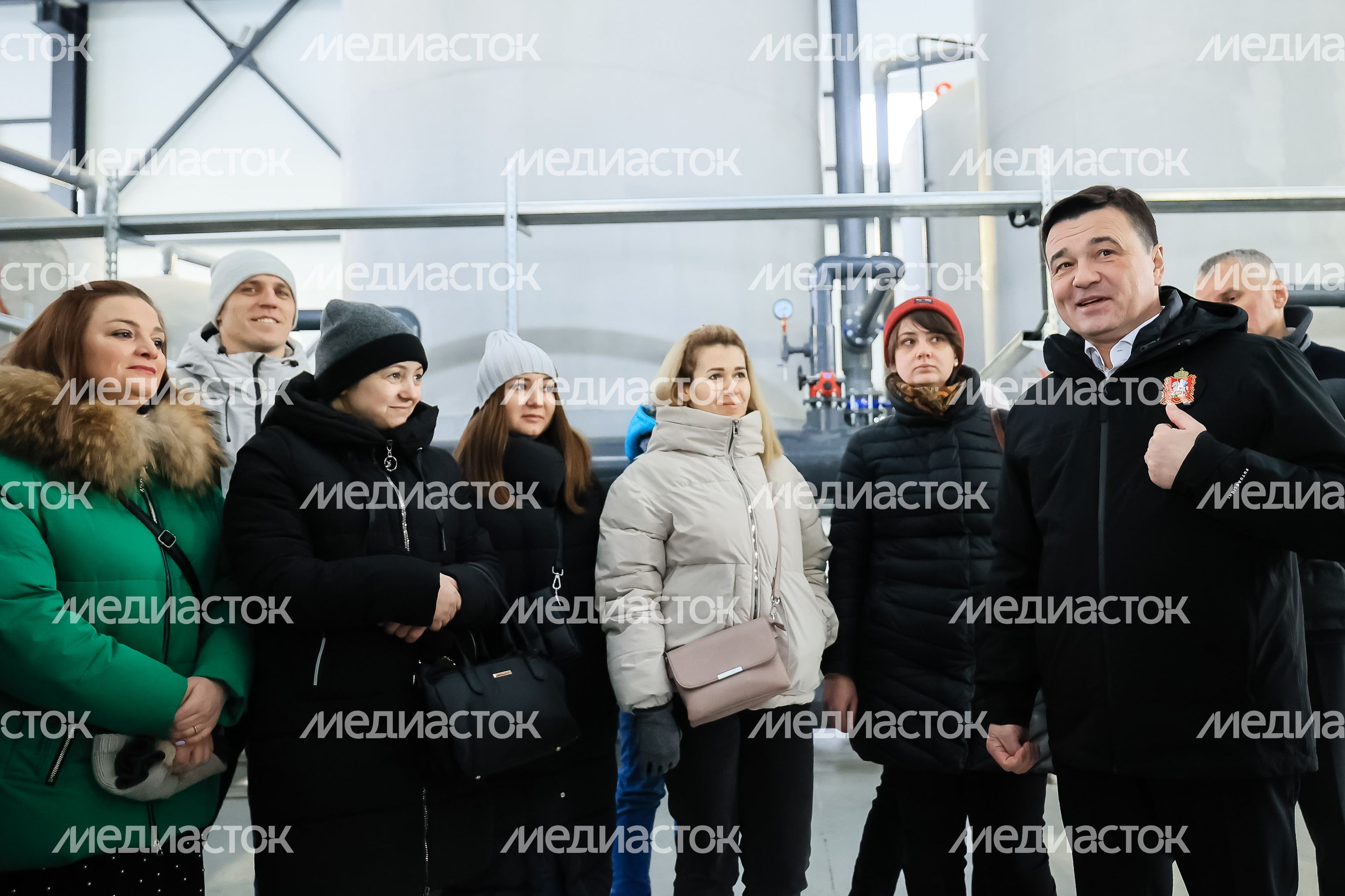 Посещение губернатором Подмосковья ВЗУ во Фрязине
