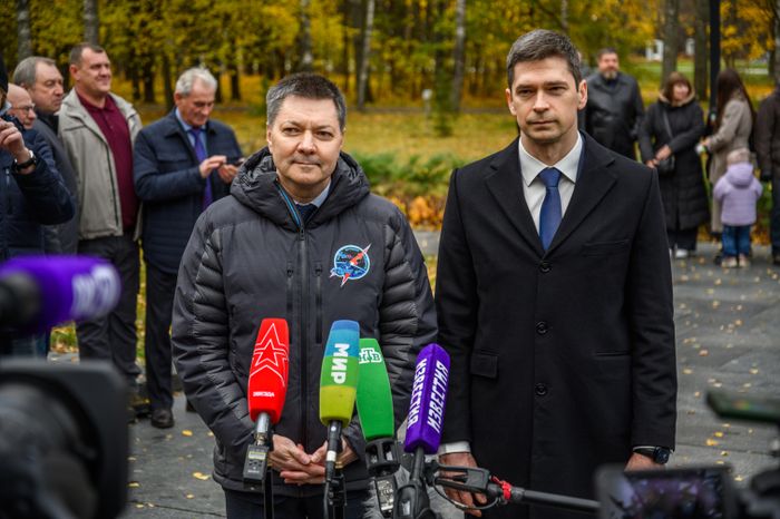 Космонавты Олег Кононенко и Николай Чуб