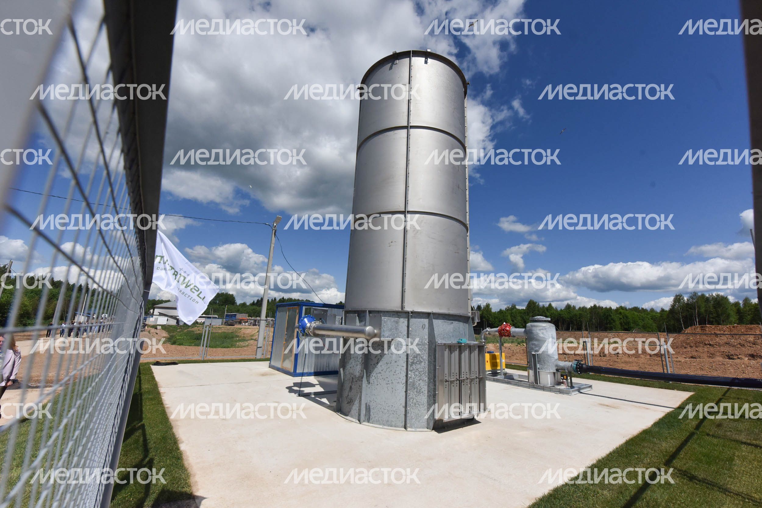 Запуск завода по утилизации свалочного газа компании «Multriwell B.V.» на полигоне ТБО «Ядрово»