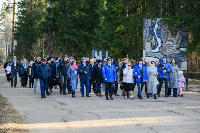 Торжественные проводы экипажа космонавтов МКС-73 из Звездного городка