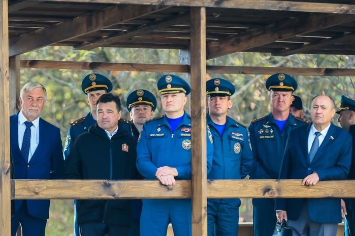 Открытие Всероссийской тренировки по гражданской обороне с участием Андрея Воробьева