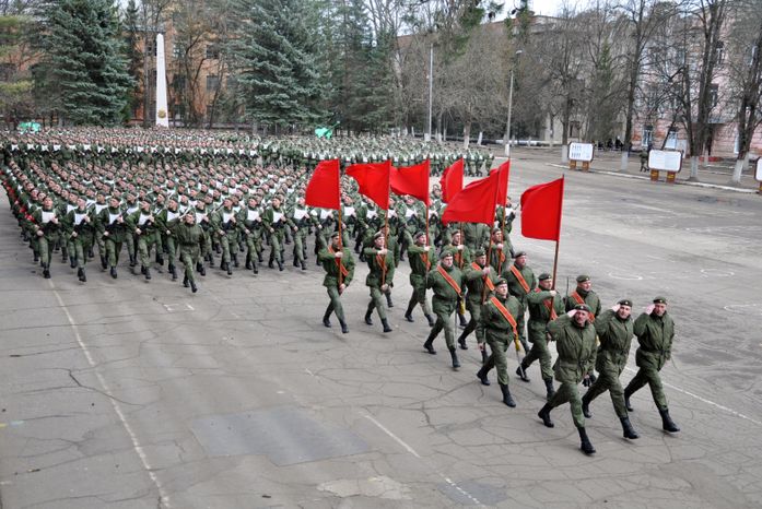 Подготовка к Параду Победы в Серпухове