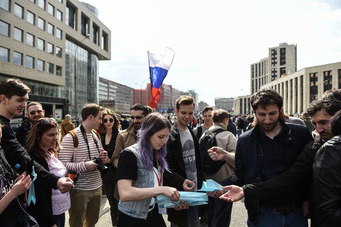 Митинг против блокировки Telegram в Москве