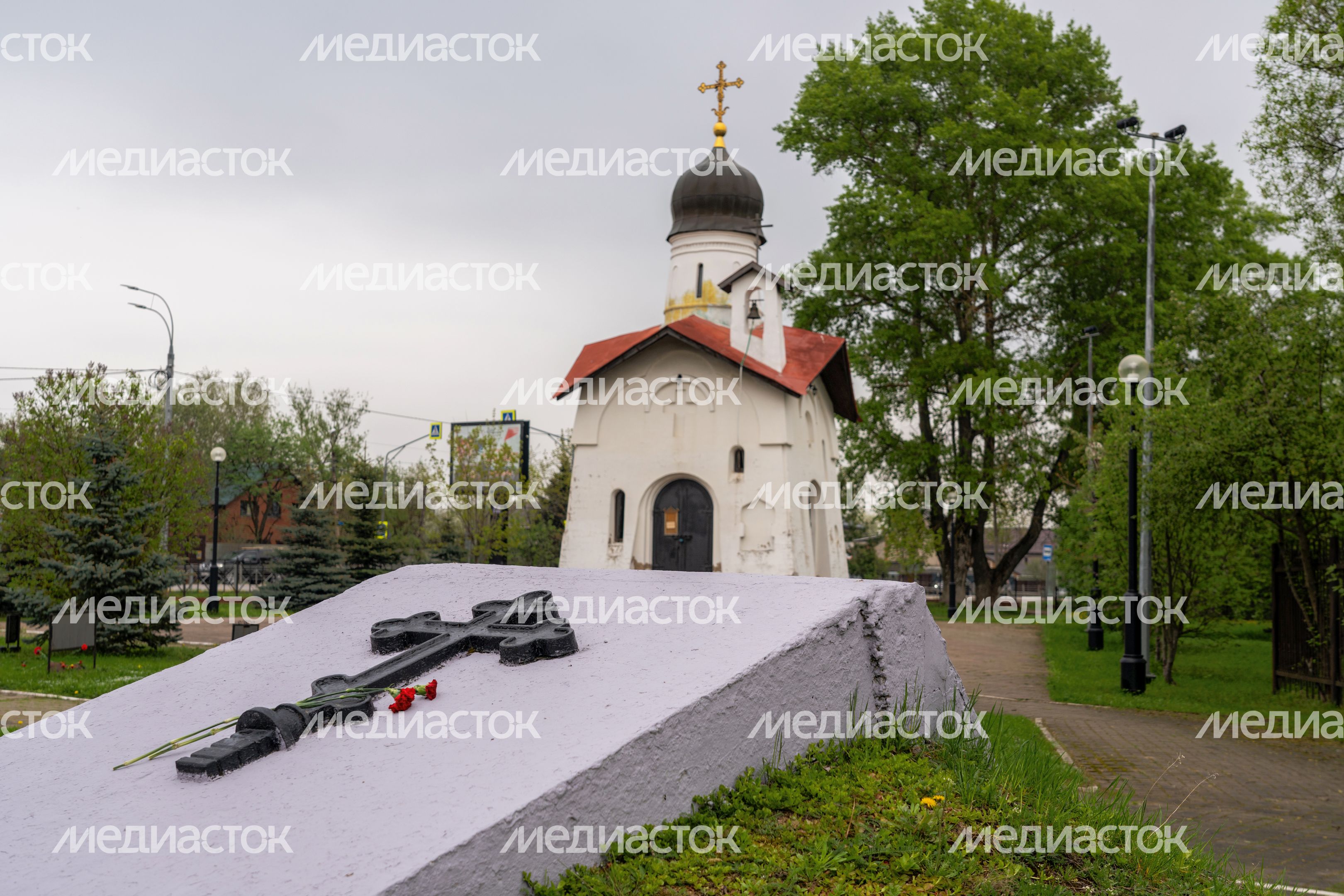 Часовня Димитрия Солунского на территории Ленино-Снегиревского военно-мемориального комплекса Часовня Димитрия Солунского на территории Ленино-Снегиревского военно-мемориального комплекса