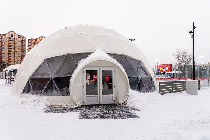 Каток в городском парке культуры и отдыха Долгопрудного