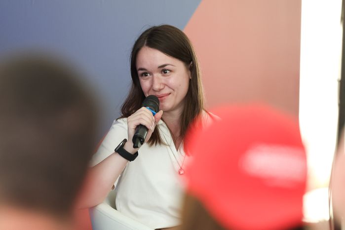 Анастасия Бочарова на фестивале регионального движения "Волонтеры Подмосковья"