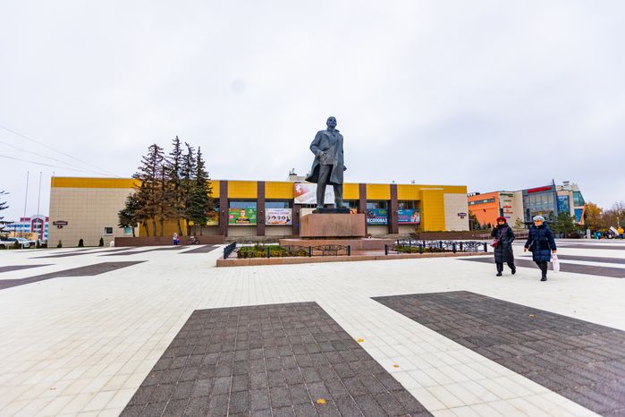 Благоустройство площади Ленина в Краснознаменске