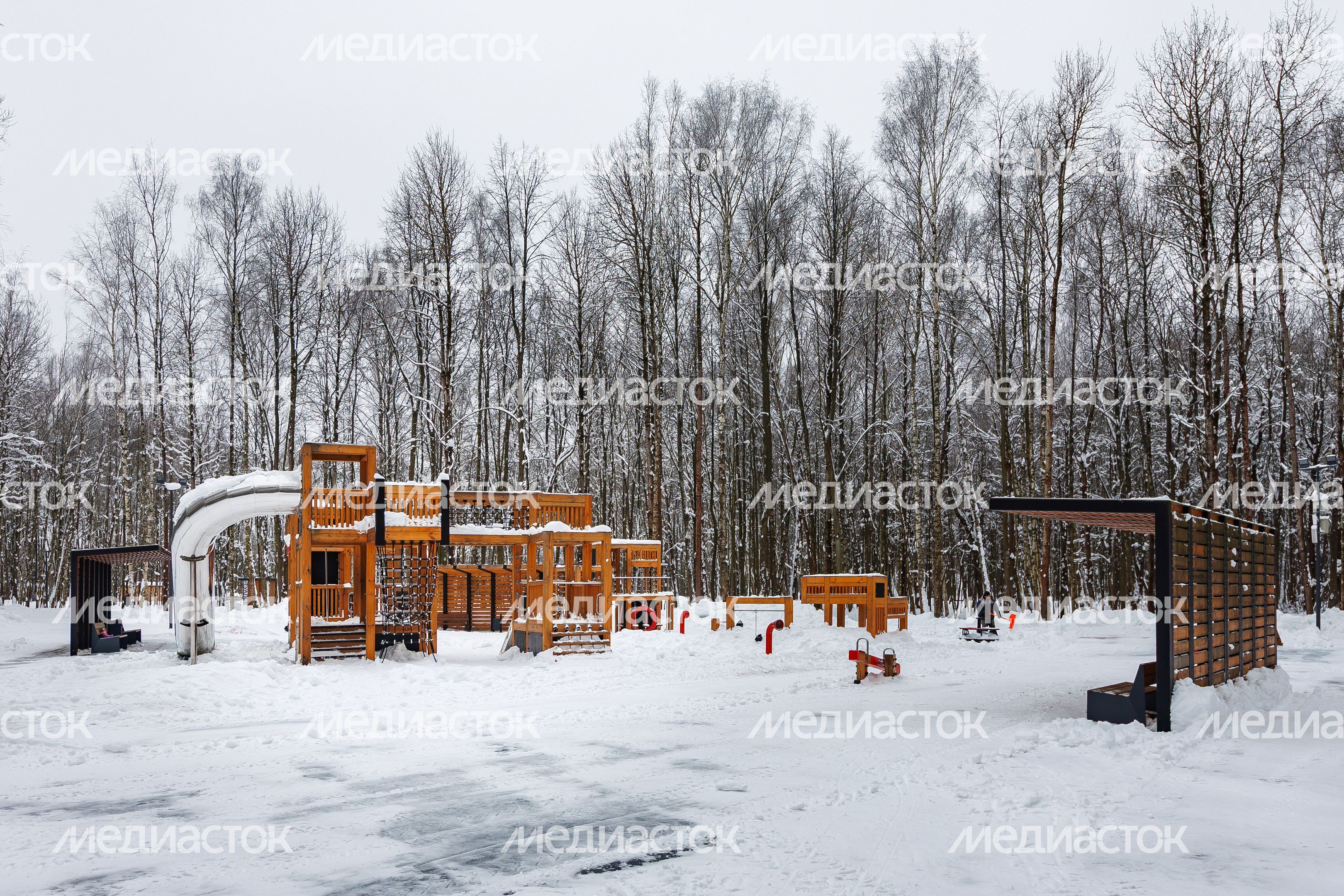 Парк "Авангард" в Электростали. Зима Парк "Авангард" в Электростали. Зима