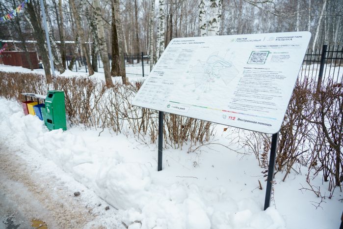 Кашира. Городской парк. Зима