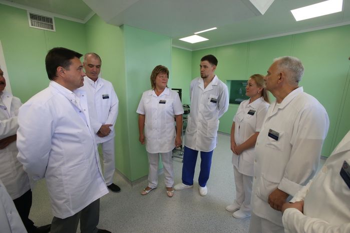 Губернатор посетил больницу города Королёв во время официального визита