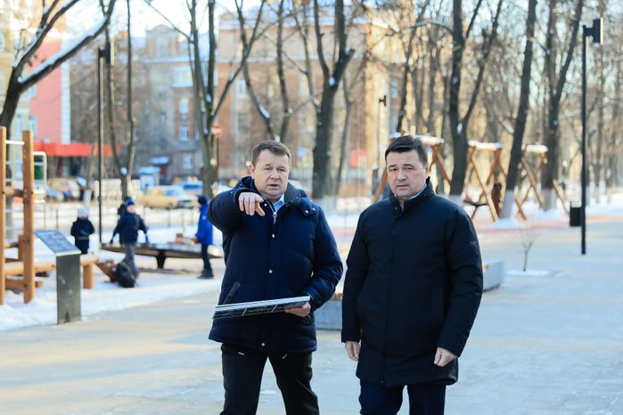 Встреча Губернатора Подмосковья с родителями учащихся СОШ №2
