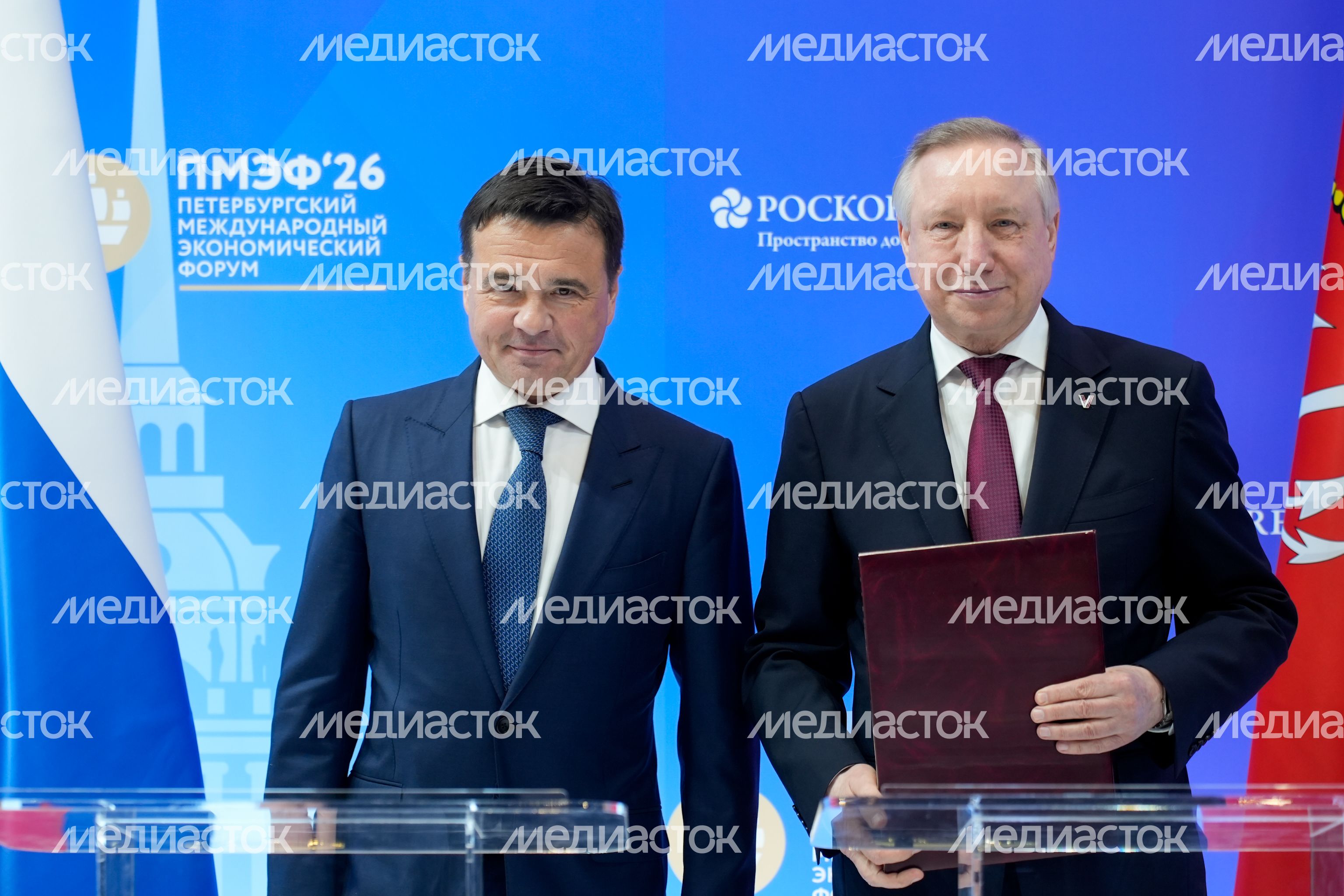 Подмосковье и Санкт-Петербург продолжат развивать сотрудничество в экономике, науке, культуре и спорте Подмосковье и Санкт-Петербург продолжат развивать сотрудничество в экономике, науке, культуре и спорте