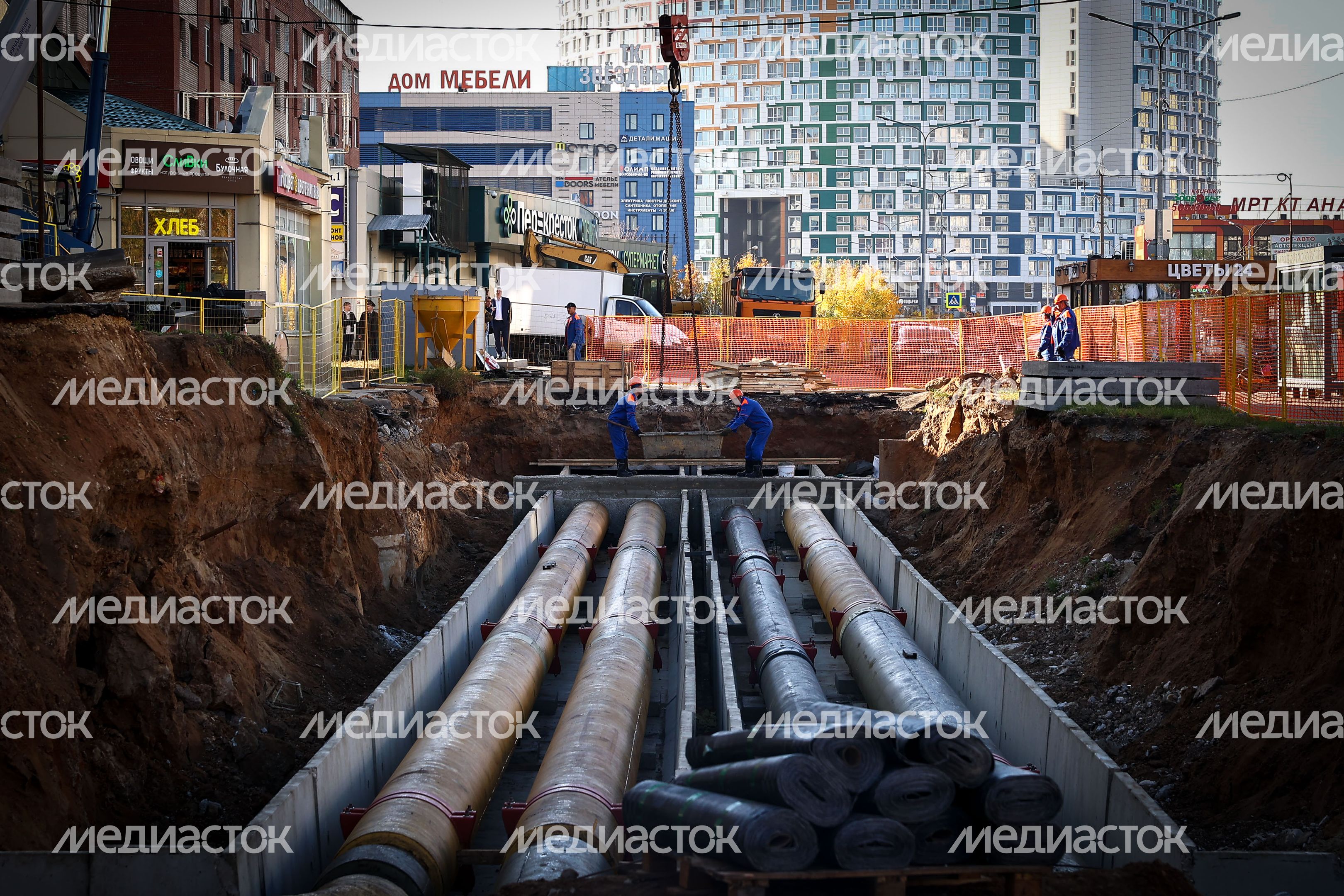Осмотр новой котельной и реконструируемого участка теплосети в Королеве Губернатором Подмосковья