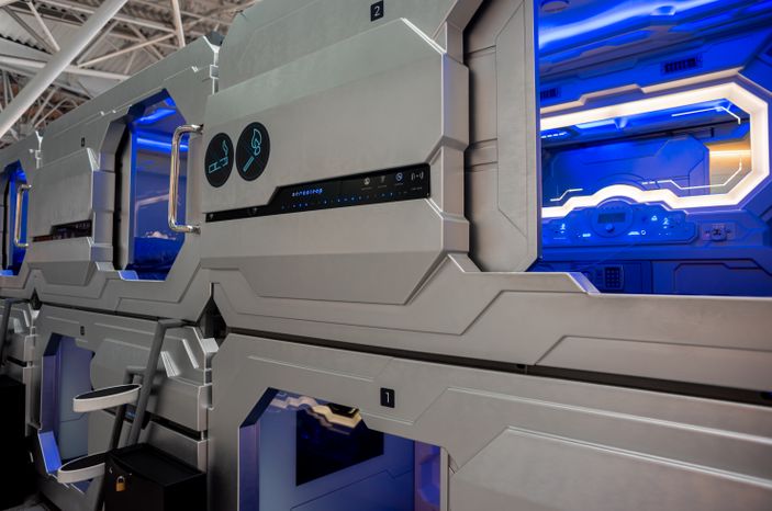 Виды Капсульного отеля Aerosleep в аэропорту Внуково