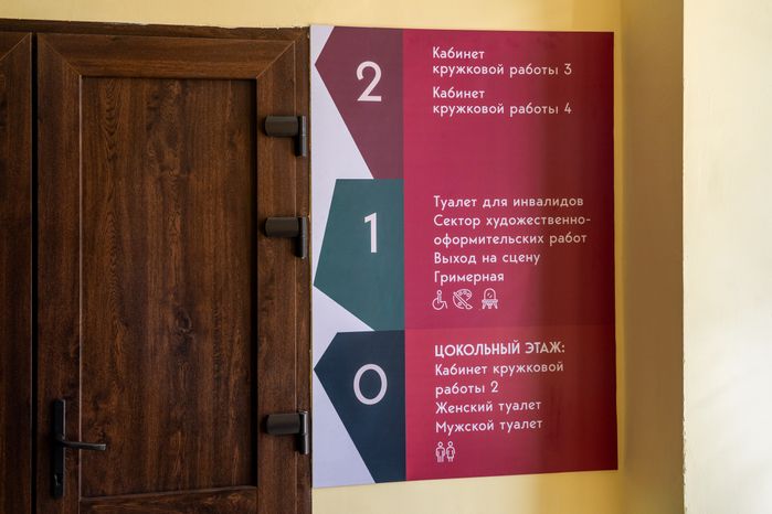 Указатель в Лотошинском доме культуры