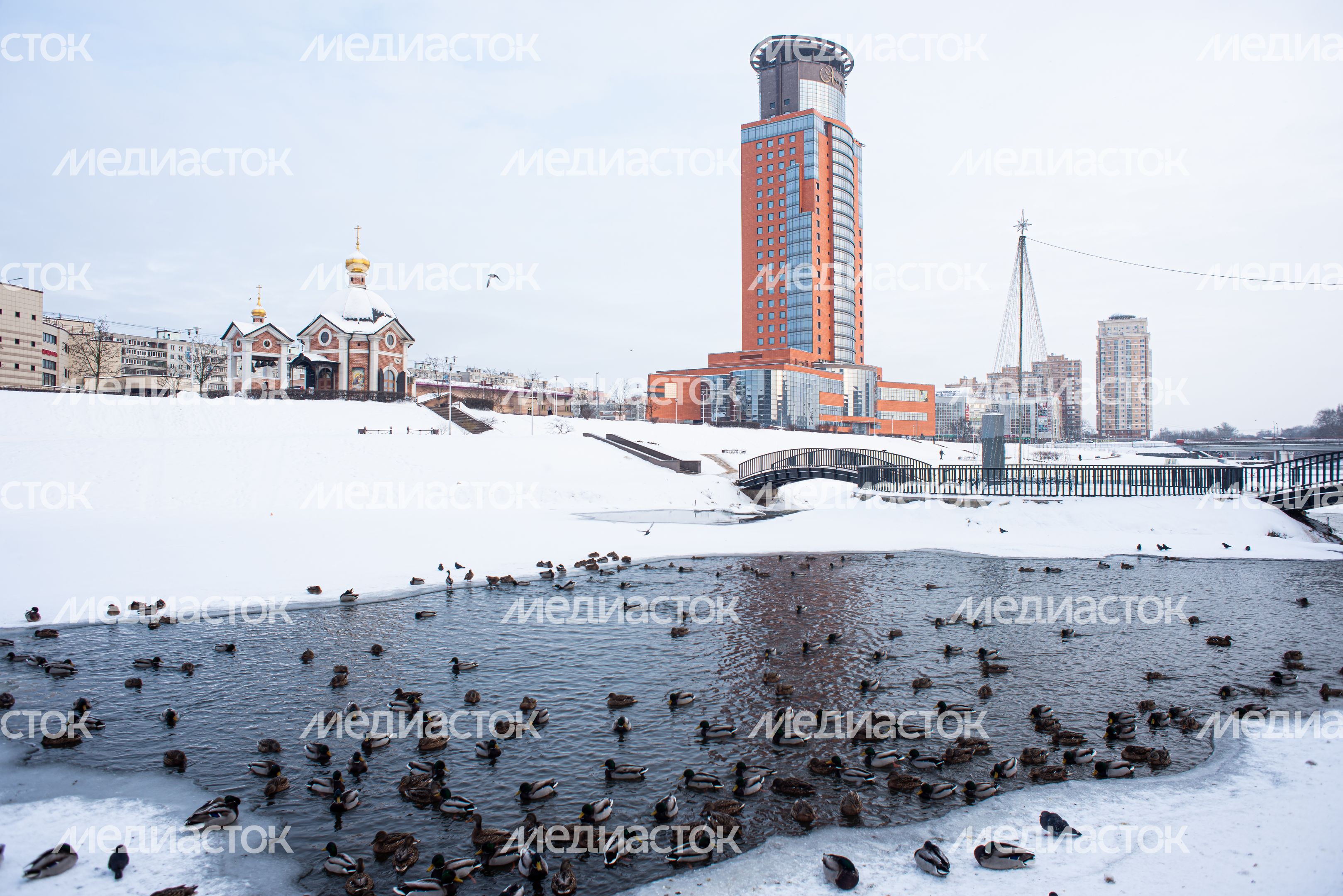 Зимние виды города Щелково