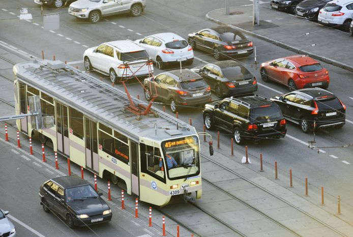 Вид на Русаковскую улицу в Москве