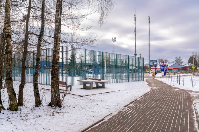 Парк им. А. Величко в микрорайоне Сходня округа Химки