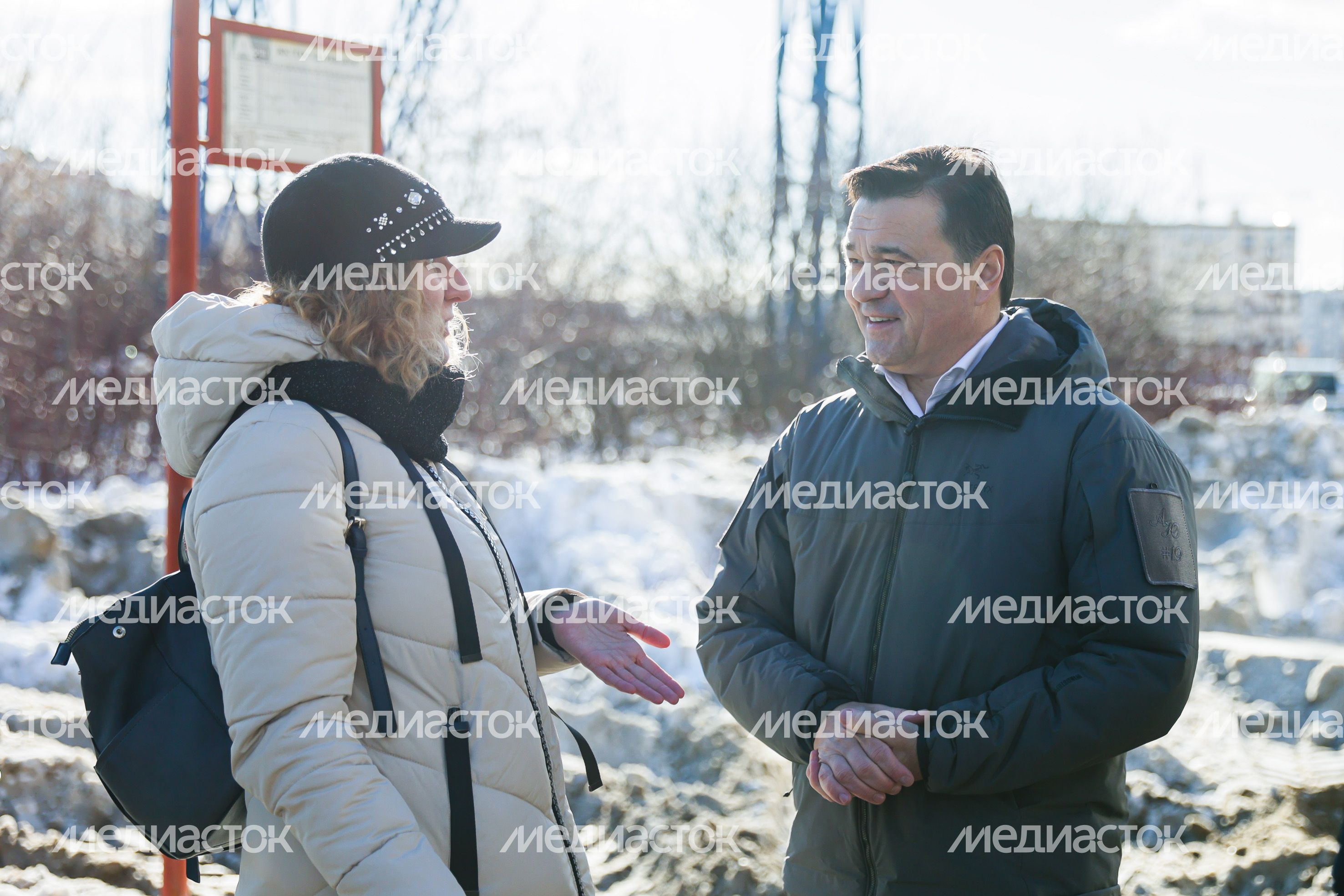 Проверка Губернатором Московской области исполнения поручения по строительству нового разворотного круга в ЖК «Государев дом»