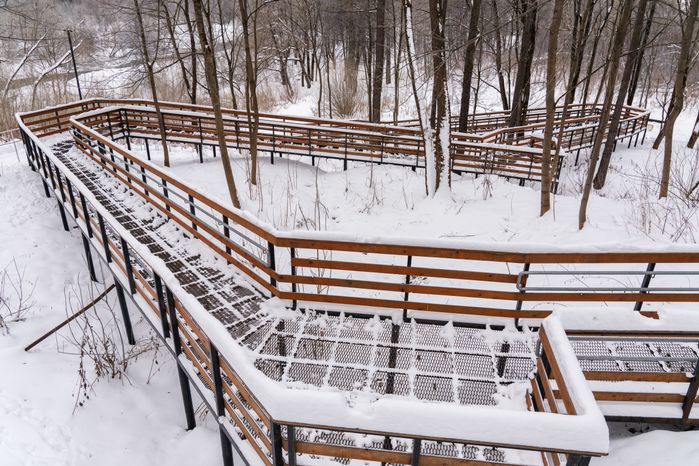 Истринский городской парк зимой