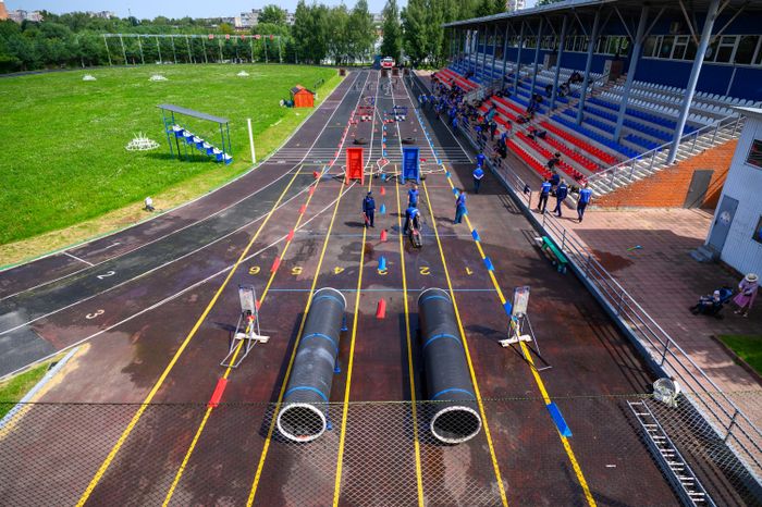 Конкурс профмастерства среди пожарных и спасателей в Подольском центре подготовки МЧС