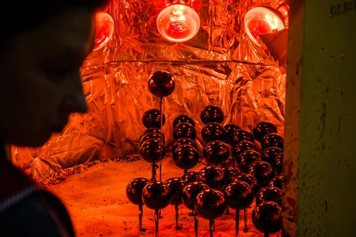 Елочные игрушки ручной работы фабрики «Иней» из Сергиево-Посадского округа