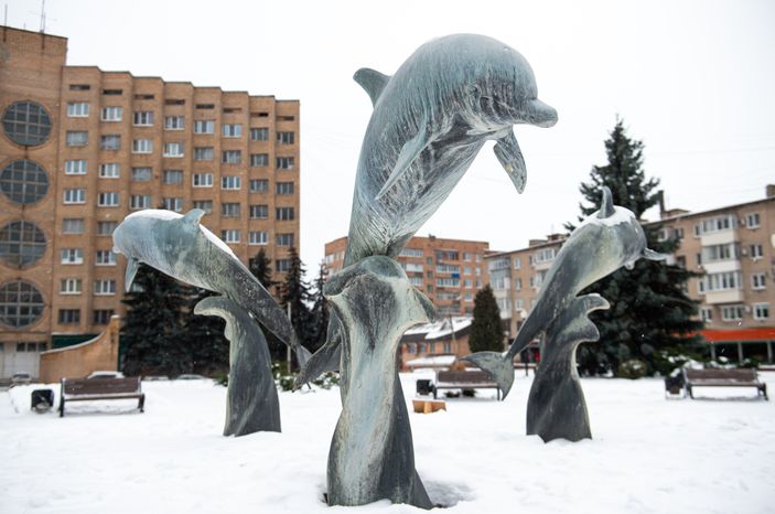 Зимние виды города Воскресенск