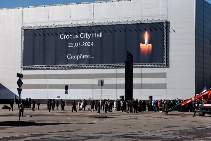 Мемориал в память о жертвах теракта в «Крокус Сити Холле» в Красногорске