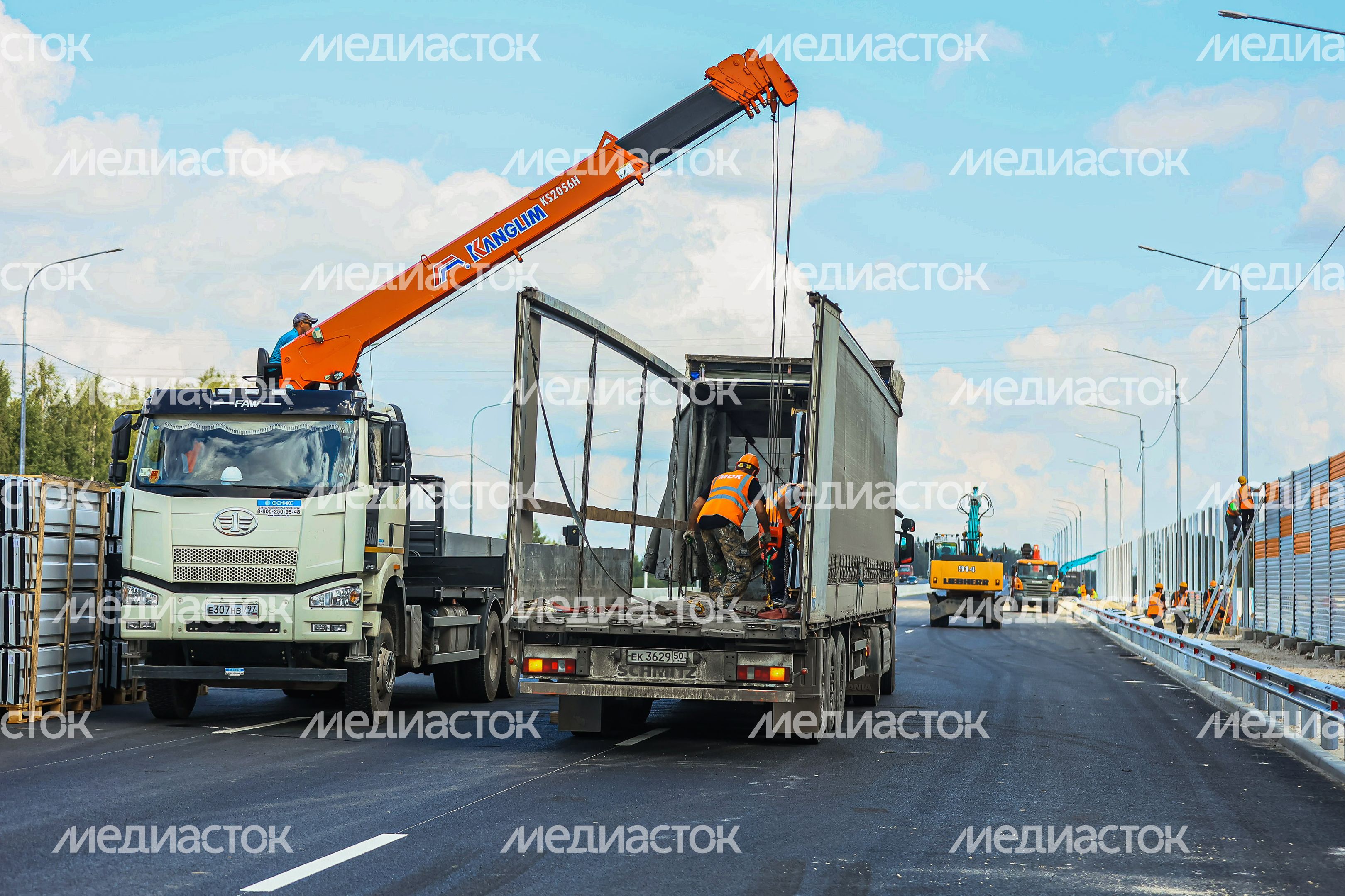 Проверка хода строительства подмосковного участка М-12 «Москва-Казань» Губернатором Подмосковья
