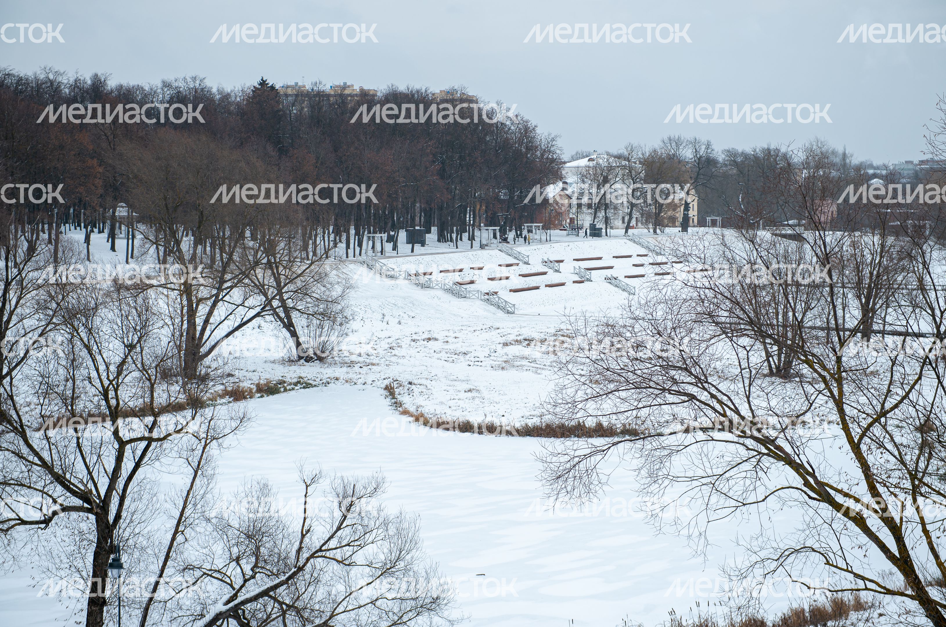 Зимние виды города Воскресенск