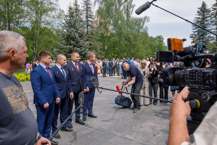 Торжественная встреча космонавтов в Звездном городке