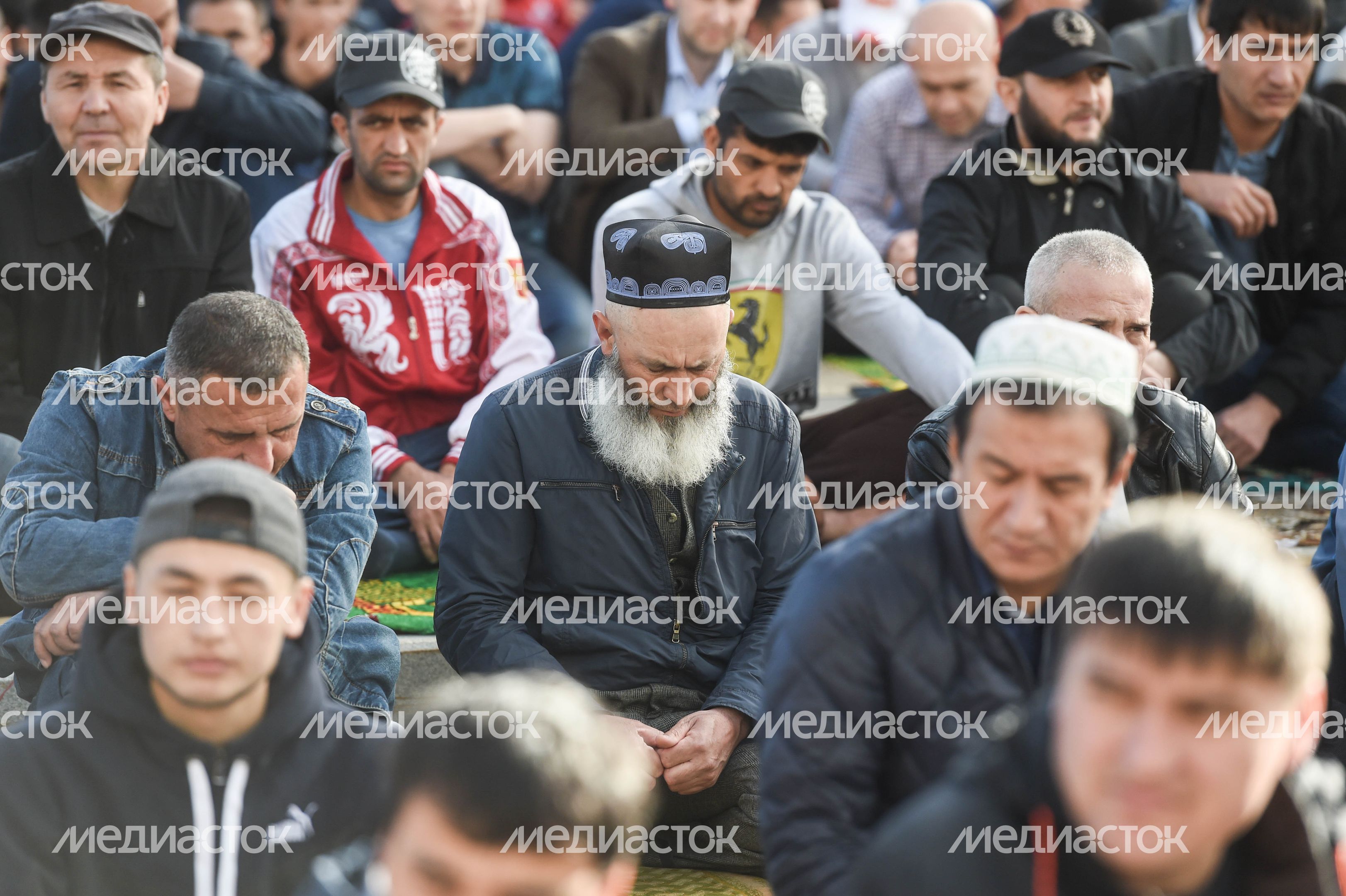 Празднование Ураза‑байрам в Москве в 2018 году