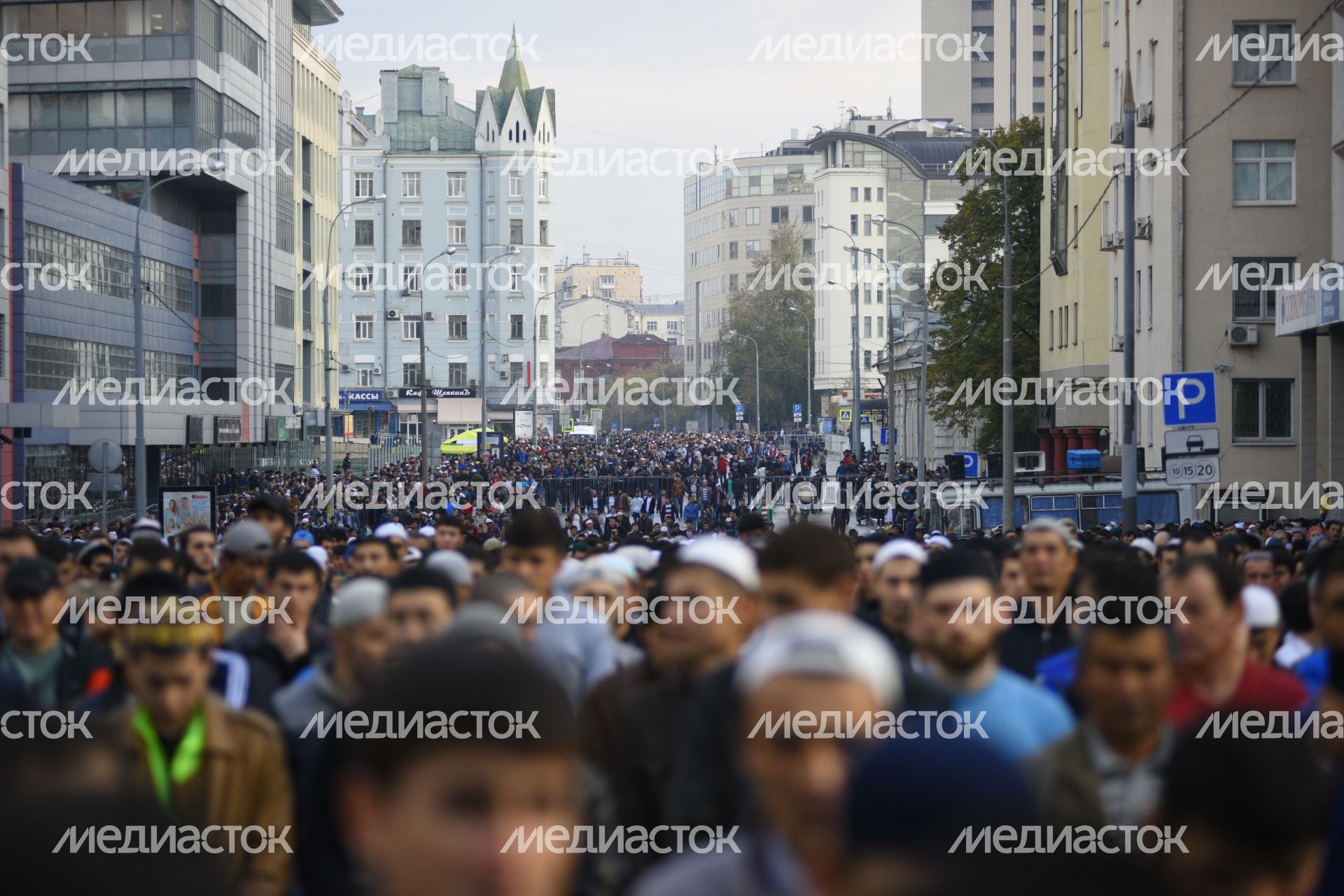 Празднование Курбан-Байрама в Москве
